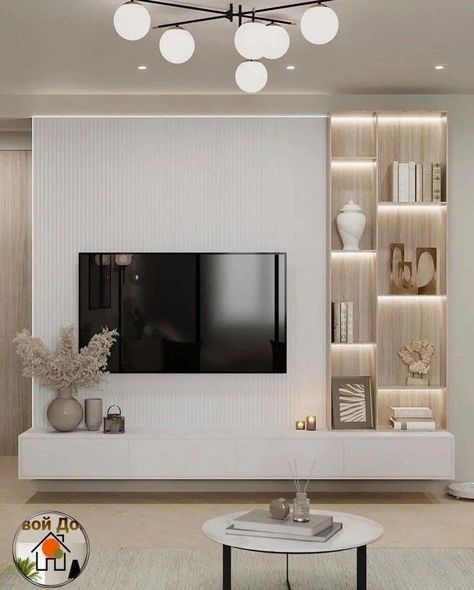 Modern Tv Room, Living Room Wall Units, Modern Tv Wall, Home Hall Design, Tv Room Design, Living Room Design Inspiration, Tv Wall Design, Living Room Design Decor, Home Design Living Room