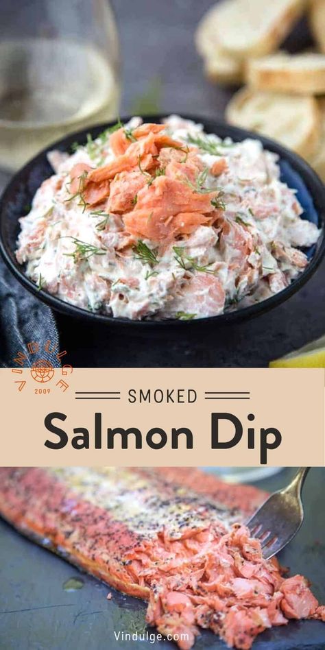 Smoked Salmon Dip is the perfect appetizer for smoked salmon lovers. This dip combines flavorful and tender chunks of hot smoked salmon (not lox, but you can use lox too) a mix of cream cheese and crème fraîche base, seasoned with a little dill and lemon. Snack Dips, Salmon Dip Recipes, Smoked Salmon Spread, Salmon Smoked, Best Smoked Salmon, Smoked Salmon Appetizer, Salmon Spread, Salmon Appetizer, Salmon Dip