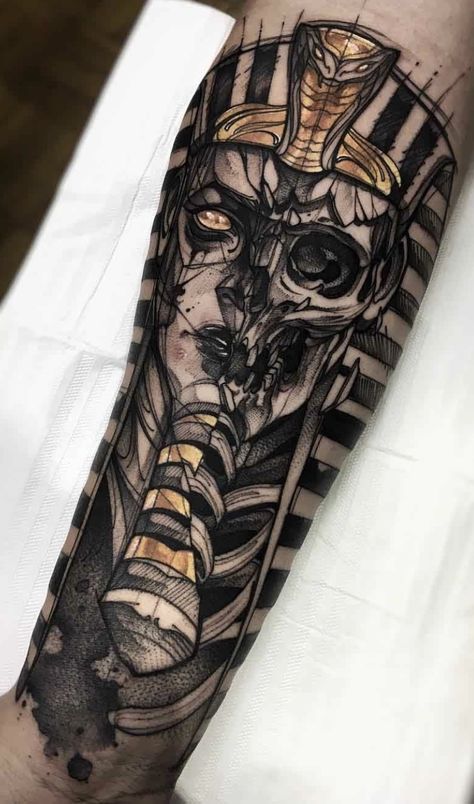 Tattoo Planets, Pharaoh Tattoo, Mangas Tattoo, Tattoo Wallpaper, Egyptian Tattoo Sleeve, Catrina Tattoo, Anubis Tattoo, Tattoo Placements, Tattoo Dotwork