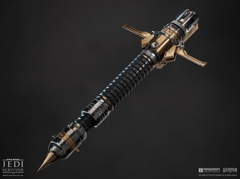 ArtStation - Star Wars Jedi: Survivor - Duelist Lightsaber Set Sith Lightsaber Design, Lightsaber Concept, Jedi Armor Concept, Lightsaber Designs, Star Wars Lightsaber Designs, Lightsaber Art, White Lightsaber Art, Unique Lightsaber Design, Lightsaber Concept Art