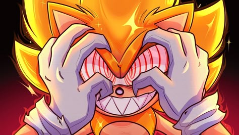 Fleetway Super Sonic, Fleetway Sonic, Sonic Sonic, Sonic Shadow, Super Sonic, Sonic Exe, Hedgehog Art, Sonic 3, Sonic And Friends