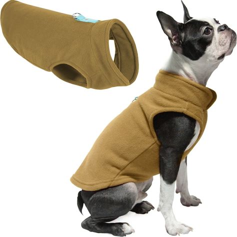 PRICES MAY VARY. Soft Fleece to Keep Your Small Dog Warm All Winter Long - When the cold weather hits, make sure your small dog isn’t shivering and stays warm with the soft and comfortable Gooby Fleece Dog Vest. Made with 100% polyester to keep moisture out like freezing rain or snow, and to help keep warm air in, so your dog always stays warm. This small fleece dog vest is safe, durable, and made to last. Pullover Design for Easy On and Easy Off - Imagine this - Outside it’s snowing and freezin Female Dog Clothes, Cold Weather Dogs, Freezing Rain, Small Dog Sweaters, Dog Winter Clothes, Dog Fleece, Pullover Fleece, Winter Walk, Dog Vest