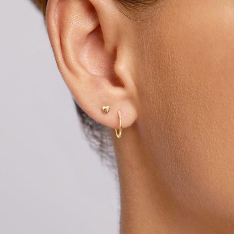 No need to fix bed head when you have these sweet sleepers in. Chic and classy, pair ‘em with an ear cuff for that “I woke up like this” look. Metal: 10ct GoldProduct Dimensions: 12mmSKU: 14461224 Returns: Unfortunately, this product cannot be exchanged or returned unless faulty. Simple Percinings Ear Ideas, 1st And 2nd Ear Piercings, Second Ear Piercing Classy, Double Percinings Ear Ideas, Seconds Ear Piercing, Seconds Piercing, 2nd Piercing, 2nd Ear Piercing, Double Ear Piercing