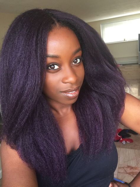 Purple Knotless Crochet Braids Twisted Hair, Hair Crochet, Crochet Braid Styles, Pelo Afro, Crochet Braids Hairstyles, Trendy Crochet, Hair Braids, Long Wavy Hair, Crochet Hair