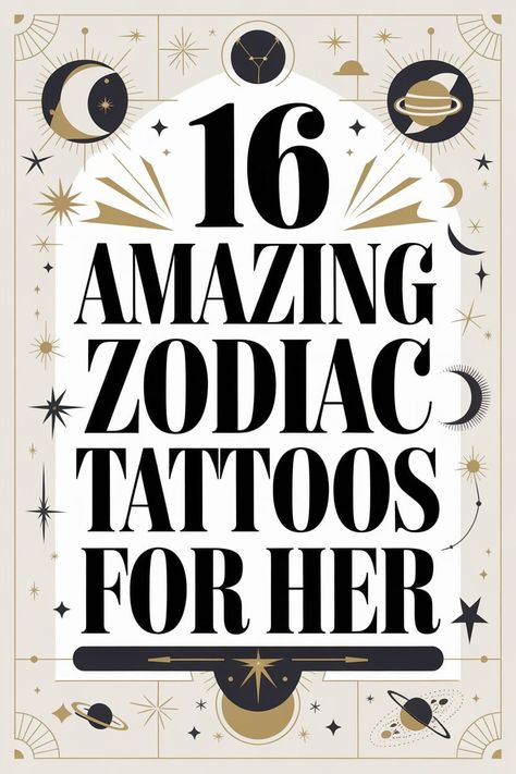 16 Dreamy and Beautiful Zodiac Tattoo Designs for the Modern Mystic Self Discovery Tattoo Ideas, Zodiac Academy Tattoo, Astrological Tattoos, Zodiac Tattoo Designs, Zodiac Tattoo Ideas, Astrology Tattoo, Modern Mystic, Powerful Symbols, Taurus Tattoos