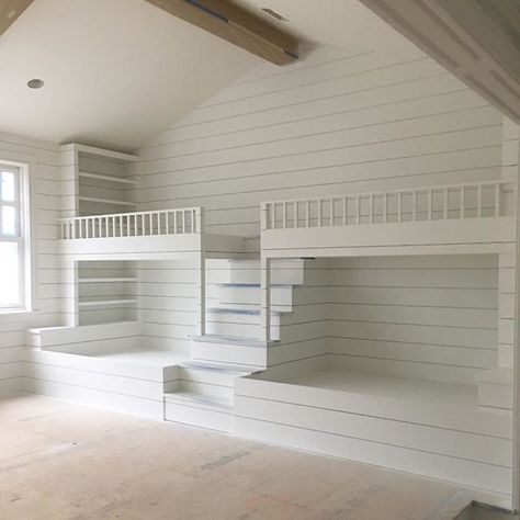 Bunk Bed Rooms, Floating Shelves Bedroom, Modern Bunk Beds, Small Bedroom Remodel, Bunk Beds Built In, Built In Bunks, Bunk Rooms, Bunk Bed Designs, Bedroom Remodel