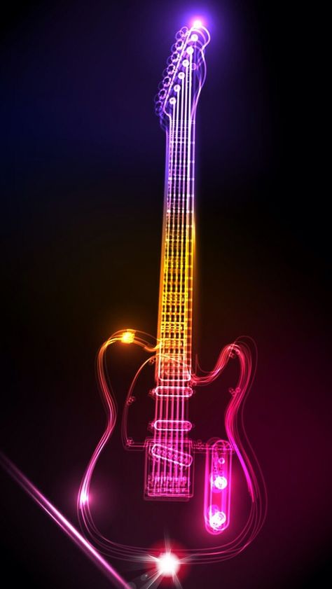 Neon Guitar, Theatre Art, Music Instruments Guitar, Purple Flowers Wallpaper, Guitar Lovers, Music Artwork, Guitar Hero, Mötley Crüe, Skateboard Art