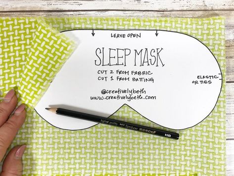 Blindfold Pattern, Sleep Shirt Pattern, Sleep Mask Pattern, Kids Sleep Mask, Sewing Needle Sizes, Diy Eye Mask, Diy Sleep Mask, Sewing Lingerie, Recycled T Shirts