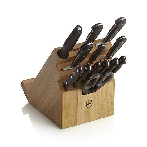 Victorinox 13 Slot Swivel Knife Block | Crate and Barrel Tomato Knife, Steak Knife Set, Kitchen Shears, Knife Block Set, Stainless Steel Cleaning, Paring Knife, Steak Knives, Knife Sharpening, Chef Knife