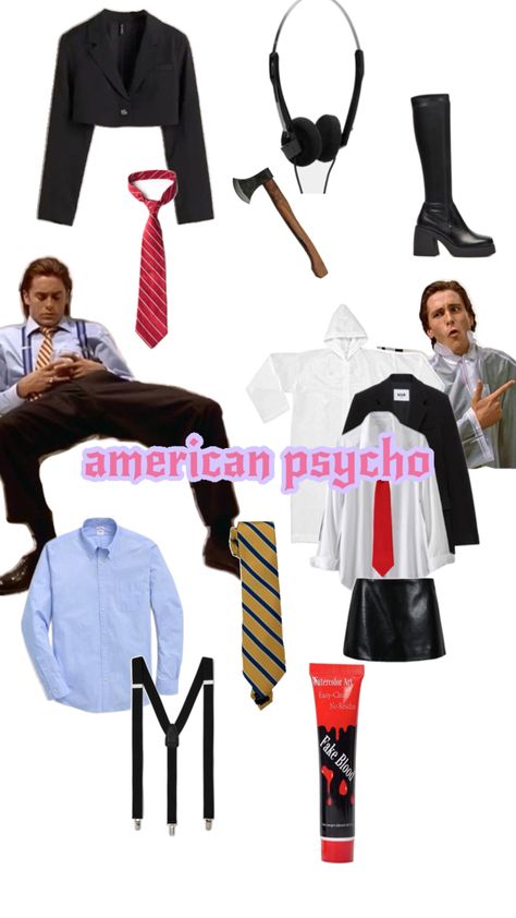 american psycho costume. patrick batemanand paul allen Paul Allen, Watercolor Art, Watercolour Art