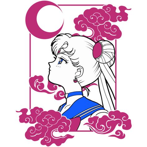 Sailor Moon T Shirt By PaisdelasMaquinas Design By Humans Saylor Moon, Sailor Moon Tattoo, Sailor Moon S, Sailor Moon Usagi, Sailor Moon Aesthetic, Sailor Moon Wallpaper, Moon Poster, Sailor Moon Art, Sailor Mars