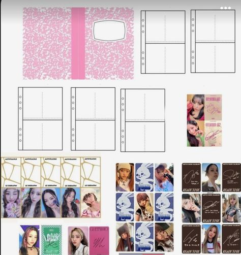 How To Make Lomo Card, Mini Photocard Template, Kpop Mini Album Template, Mini Album Template, Mini Photocard, Diy Mini Album, Kpop Diy, Hello Kitty Crafts, Paper Dolls Diy