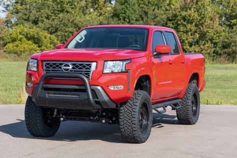 6 inch Lifted 2022 Nissan Frontier | Rough Country 2022 Nissan Frontier Mods, Nissan Frontier Accessories, Nissan Frontier Mods, 2022 Nissan Frontier, Nissan Frontier 4x4, Frontier Truck, Compact Pickup Trucks, Rough Country Suspension, 2023 Accessories