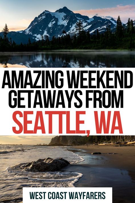 Looking to plan your next weekend getaway from Seattle? Here are 15 weekend trips to take from Seattle the next time you need to escape the Emerald City. Seattle Weekend, Seattle Travel Guide, The Emerald City, Seattle Travel, Best Weekend Getaways, Western Washington, Emerald City, Weekend Trip, Best Hikes