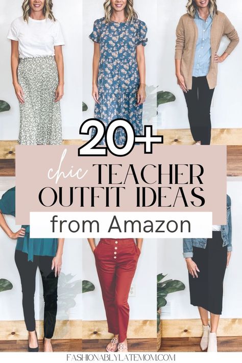 Looking for casual and teacher-appropriate outfit inspiration? Look no further! Our curated collection of 20 teacher outfits from Amazon Fashion has you covered. From versatile dresses to cozy cardigans, we've got the perfect looks for every day of the week. Dive into our latest blog post for all the outfit details! Teacher Award Ceremony Outfit, Easy Work Outfits Summer, Capsule Teacher Wardrobe, Preschool Teacher Interview Outfit, Amazon Business Casual Outfits For Women, Teaching Interview Outfit, Parent Teacher Conferences Outfit, Spring Teacher Outfits 2024, Middle School Teacher Outfits