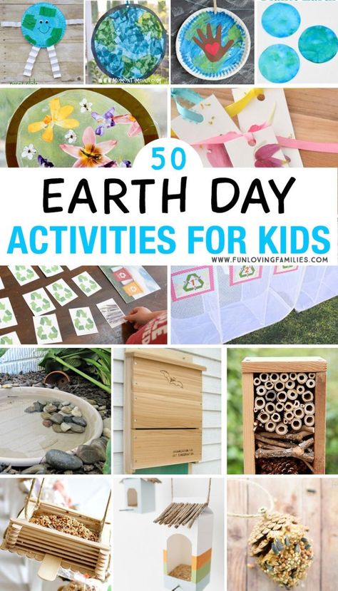 Create an impactful Earth Day experience for kids with this list of over 50 activities, crafts, games, and more that kids will love. Girl Scouts Earth Day Activities, Earth Day Activities For Kids, Earth Day Games, Ochrana Prírody, Earth Activities, April Activities, Brownie Girl, Earth Day Projects, Crafts And Activities For Kids