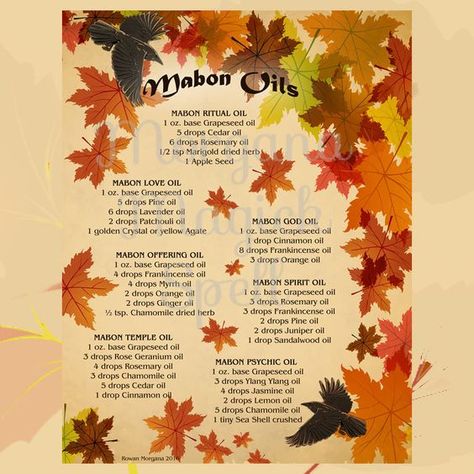 Mabon Oils Magick Oil, Book Of Shadows Pages, Cedar Oil, Autumnal Equinox, Love Oil, Eclectic Witch, Pagan Witchcraft, Wheel Of The Year, Wiccan Spells