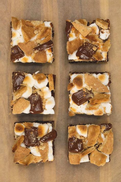 Make Box Brownies Better, Box Brownies Better, Brownie Mix Desserts, Smores Brownies Recipe, Boxed Brownies Better, Boxed Brownie Recipes, Boxed Brownies, Brownie Mix Recipes, Easy Smores