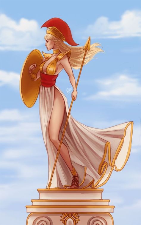 Greek Goddess Art, Goddess Of Wisdom, Greek Mythology Gods, Roman Gods, Greek Gods And Goddesses, Greek And Roman Mythology, Greek Mythology Art, Athena Goddess, Roman Mythology