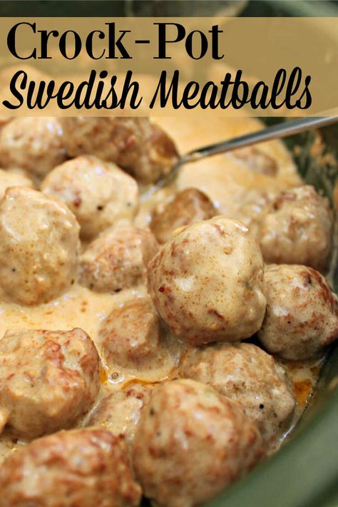 Crock Pot Swedish Meatballs, Swedish Meatballs Crockpot, Simple Crockpot, Crock Pot Food, Crockpot Ideas, Crock Pot Meatballs, Easy Main Dishes, Crockpot Dishes, Swedish Meatballs