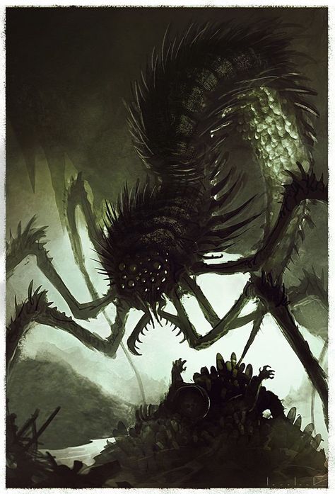 Nightmare Creatures, Spaghetti Meatballs, Lovecraftian Horror, Dark Creatures, Beast Creature, Eldritch Horror, Horror Monsters, Cool Monsters, Egg Laying