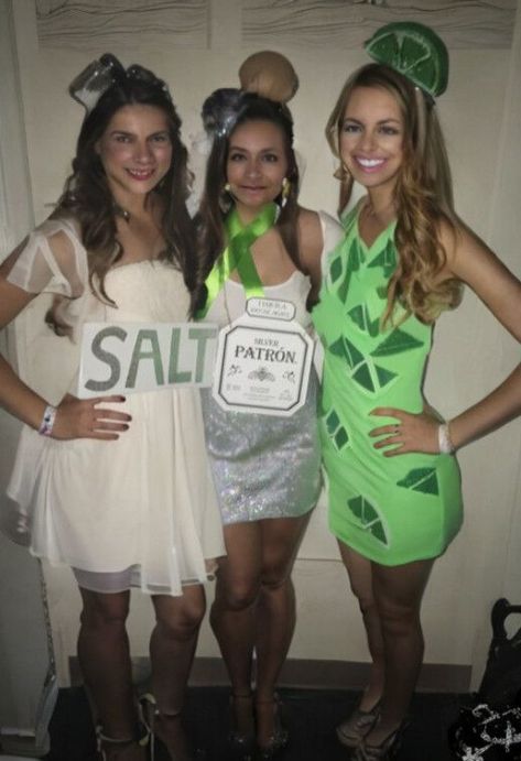 25+ Awesome DIY Halloween Costumes for Besties | HubPages Tequila Halloween Costume, Lime Costume, Costumes For Besties, Halloween Costumes For Besties, Fruit Costumes, Tweedle Dum, Patron Tequila, Tweedle Dee, Sesame Street Characters