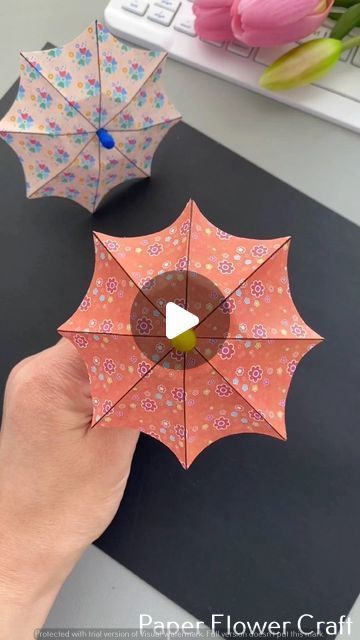 Diy Paper Umbrella How To Make, Umbrella Craft Ideas, Cute Craft With Paper, Craft Ideas For Kids With Paper, Crafting With Paper, Useful Paper Crafts Diy, How To Make Umbrella With Paper, Season Projects For Kids, Paper Cute Crafts