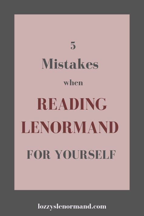 Reading Lenormand for yourself? Here are the top five mistakes to avoid. Witches Tarot Deck, Divination Methods, Learning Tarot, Philosophical Questions, Lenormand Cards, Card Meanings, Love Questions, Learning Tarot Cards, Yes Or No Questions