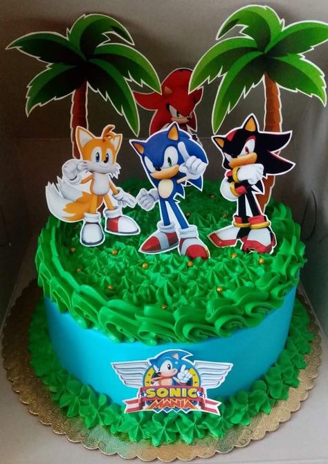 Sonic Theme Cake, Pastel Sonic, Chocolate Decorado, Homemade Cake, Homemade Cake Recipes, Cake Decor, Homemade Cakes, Themed Cakes, Sonic