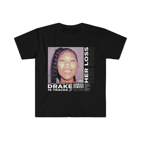 Her Loss Album Cover Shirt / Drake Shirt / Drake / Her Loss T-shirt / Drake T-shirt / Album Cover - Etsy Drake Loverboy, Her Loss Album Cover, Drake Shirt, Her Loss, Vday Gifts, Drake, Album Covers, Cool Shirts, Graphic Tees