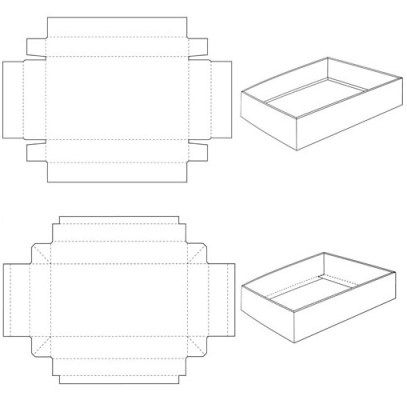 tray_and_lid Box With Lid Template, Box Templates Printable Free, Diy Favor Boxes, Cardboard Box Diy, Templat Kotak, Box Template Printable, Cardboard Craft, Packaging Template Design, Paper Box Template