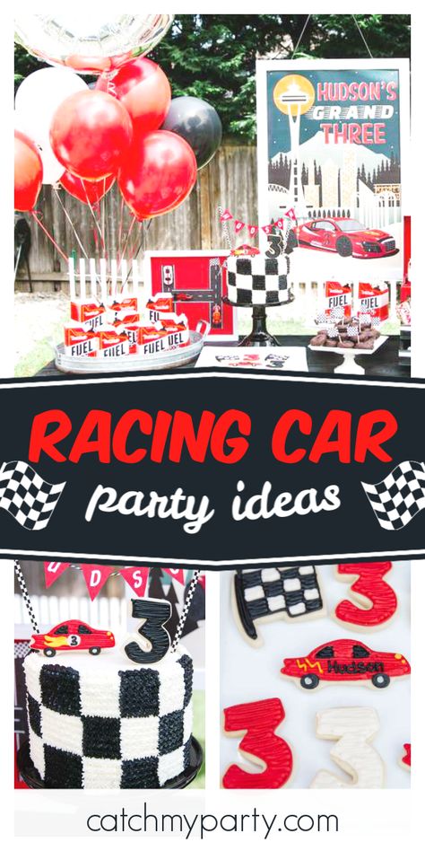 Check out this cool race car birthday party! The birthday cake is awesome! See more party ideas and share yours at CatchMyParty.com #catchmyparty #partyideas #racecar #racecarparty #Speed #boybirthdayparty Car Party Ideas, Racing Car Party, Cookie Party Favors, Car Birthday Party, Car Birthday Theme, Race Car Birthday Party, Cars Theme Birthday Party, Car Party, Race Party