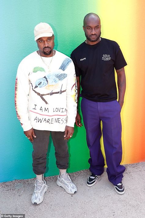 Virgil And Kanye, Kanye West And Virgil Abloh, Virgil Abloh Kanye West, Virgil Louis Vuitton, Virgil Abloh Outfits, Urban Mens Fashion Streetwear, Kanye West Fashion, Kanye Style, Virgil Abloh Style