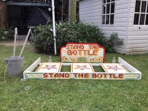 Stand the Bottle game for hire Game Decorations, Bottle Game, Carnival Games, Gaming Decor, Harvest Festival, Vintage Games, Up Game, Halloween Decor, Stand Up