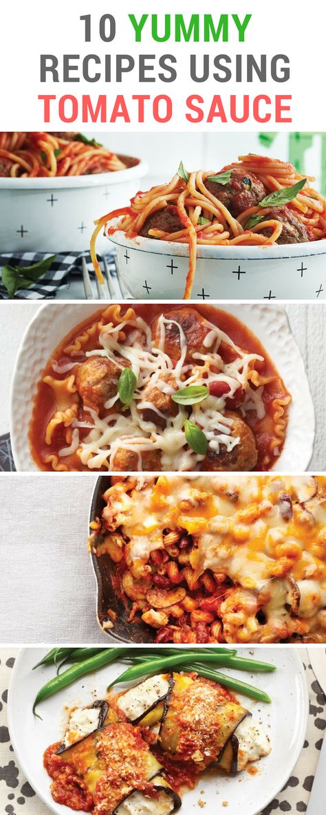 Recipes With Tomato Sauce Healthy, Tomato Puree Recipes Dinners, Recipes Using Tomato Puree, Canned Tomato Sauce Uses, Tomatoe Sauce Based Recipes, Dishes With Tomato Sauce, Recipes With Tomato Sauce Dinners, Recipes Using Passata Sauce, Tomato Sauce Meals