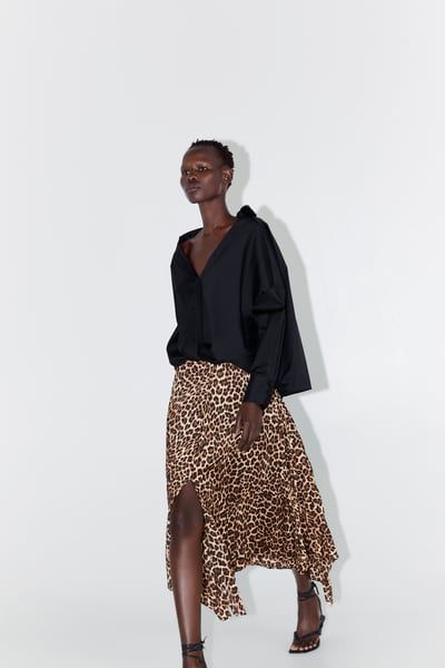 Printed Long Skirt, Zara Skirt, Printed Pleated Skirt, Leopard Skirt, Animal Print Skirt, Shorts Outfits, Sequin Mini Skirts, Zara Skirts, Maxi Styles