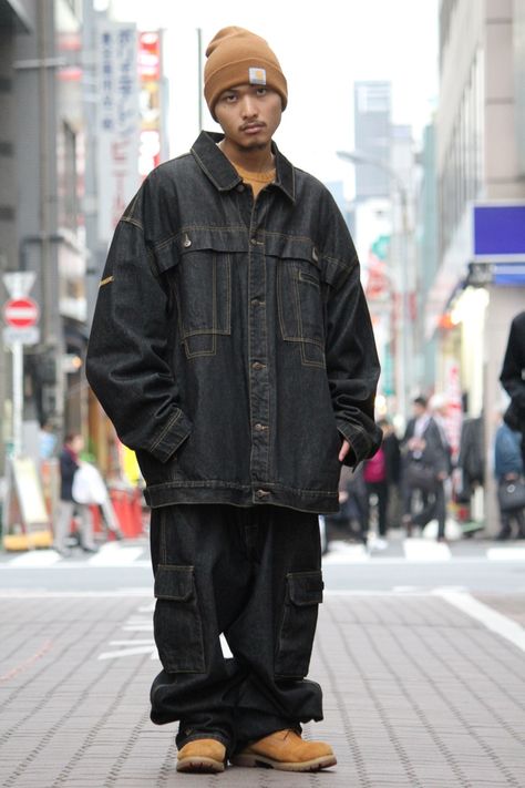 Japanese Hip Hop Aesthetic, Bboy Hip Hop Outfits, Hiphop Style Mens, 90s Hiphop Outfit, Hiphop Style Outfits, 90s Hiphop Style, Lazy Aesthetic, Hiphop Outfit, Outfit Hip Hop