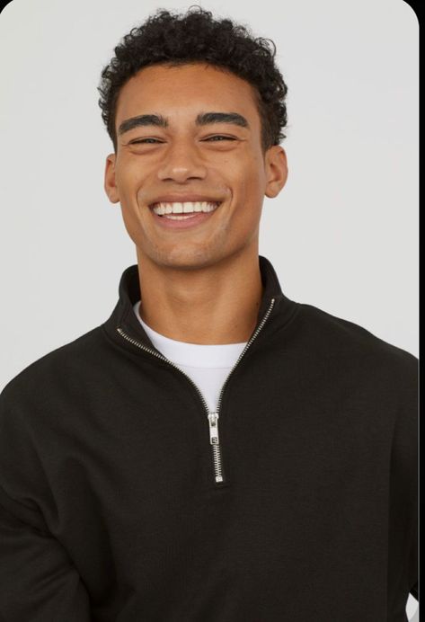 Reece King, Collar Sweatshirt, Character Inspiration Male, Collared Sweatshirt, Poses References, Young Black, Jason Momoa, Eyebrow Shaping, Book Characters