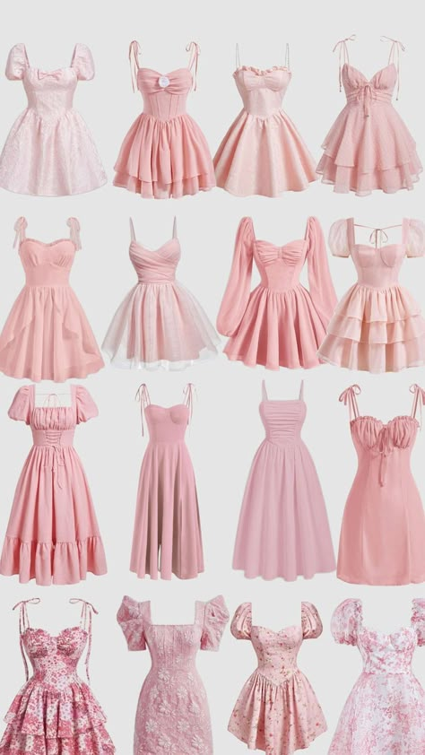 Fashion Design Patterns, Cute Dress Outfits, Dress Design Sketches, Quick Outfits, Easy Trendy Outfits, Simple Trendy Outfits, Pink Outfits, Really Cute Outfits, Dress Inspo