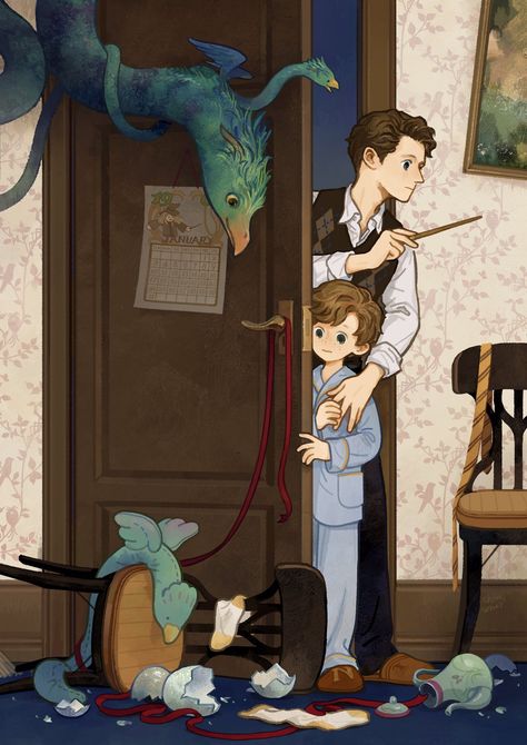 Fantastic Beasts Fanart, Fantasic Beasts, Harry Porter, Hp Harry Potter, Harry Potter Artwork, Harry Potter Drawings, Harry Potter Pictures, Harry Potter Anime, Fantastic Beasts And Where