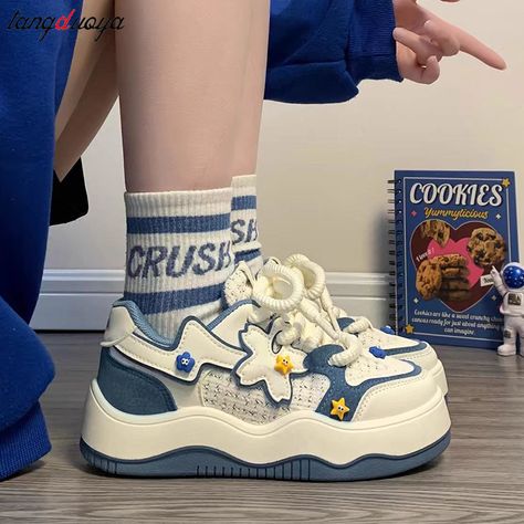 Sneakers Korean, Platform Tennis, Plaid Shoes, Summer High Heels, Latin Dance Shoes, Kawaii Shoes, Autumn Pattern, Womens Mary Janes, Mary Jane Shoes Womens