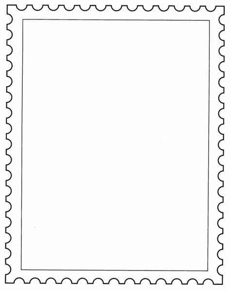 Postage stamp template                                                                                                                                                                                 More Blank Stamp Template, Mail Drawing, Stamp Outline, Stamp Drawing, Stamp Template, Frame Drawing, Stamp Frame, Stamps Design, Border Templates