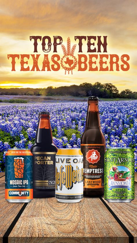 Check out our list of the top ten Texas brews! Desserts In A Glass, Beer Fridge, Martin House, Drink Local, Organic Honey, Summer Refreshments, Fine Food, Top Shelf, Single Malt