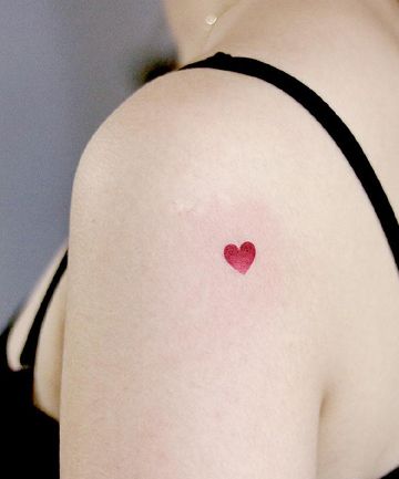 21 Non-Cheesy Heart Tattoos Perfect for Valentine's Day A Heart Tattoo, Best Acne Products, Free Makeup Samples, Heart Tattoos, Heart Shaped Wreaths, Bff Tattoos, Total Beauty, Best Lip Balm, Heart Tattoo Designs