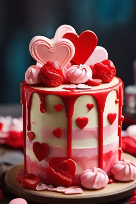 Valentines Day Cake Ideas Heart Shapes, Valentine Cake Ideas, Fccla Ideas, Romantic Treats, Valentine Cakes, Valentines Day Cake, Valentines Cake, Chocolate Creations, Valentine's Day Celebration