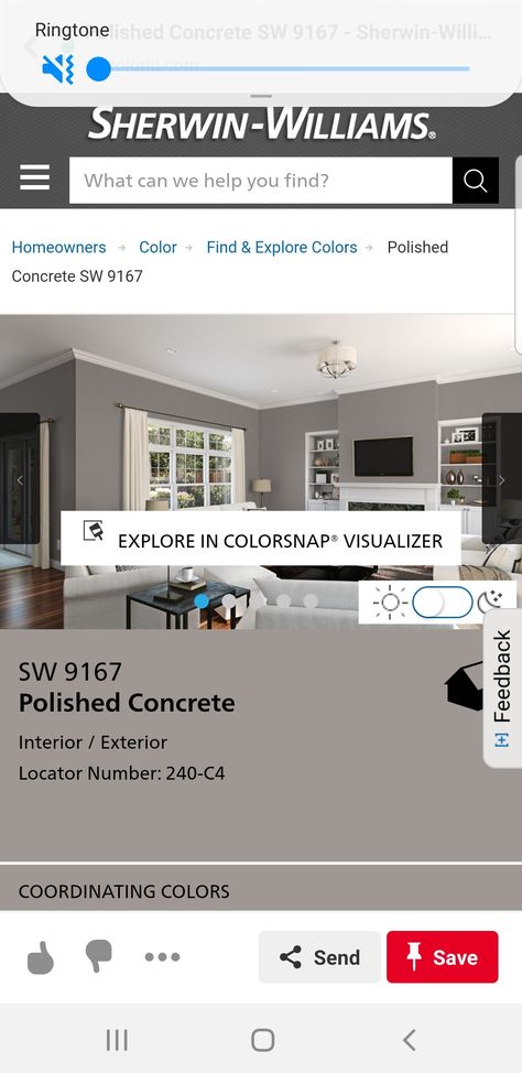 Makeup Corner, Polished Concrete, Home Reno, Coordinating Colors, Sherwin Williams, Interior And Exterior, Exterior, Makeup, Color