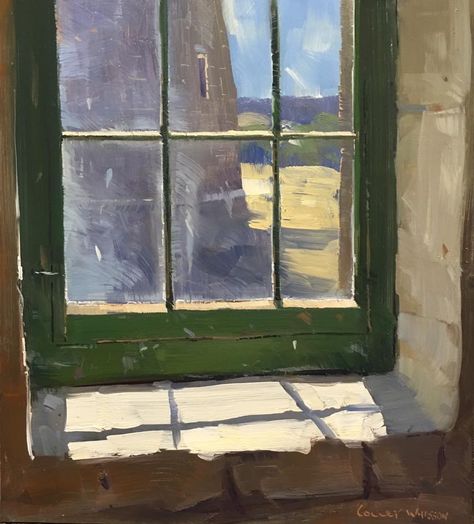 Window Reflection Painting, Paintings Of Rooms, Windows Painting, Colley Whisson, Window Illustration, April Art, Interior Paintings, Bo Bartlett, Minimal Photography