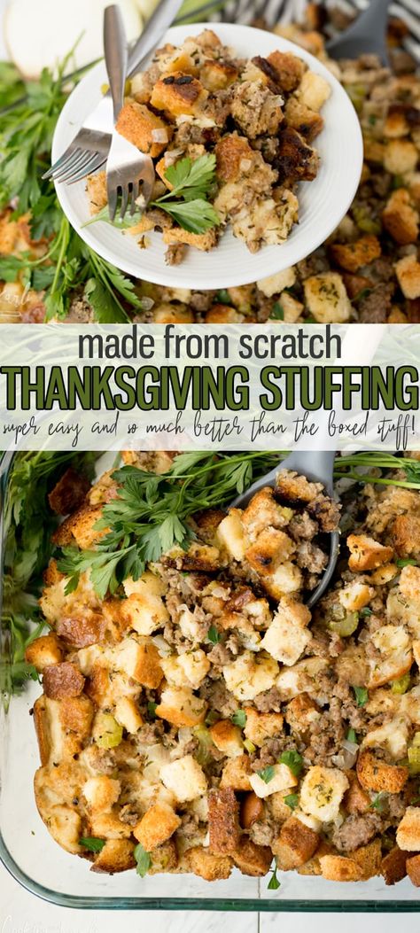 French Bread Dressing Recipe, Stuffing With Homemade Bread, Stuffing With Croutons Recipe, Best Homemade Stuffing Thanksgiving, Clean Stuffing Recipe, Gizzard Stuffing Recipe, Stuffing Recipes For Thanksgiving With Sausage, Best Bread Stuffing Recipe, Eggless Stuffing Recipe