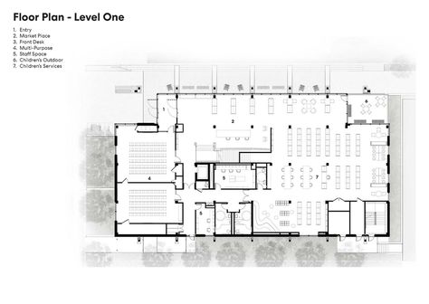 DC Public Library – Southwest Library | Perkins&Will | World Design Awards 2021 – The Architecture Community Small Public Library Design Plan, Public Library Design Architecture, Public Library Design Plan, Library Floor Plan Architecture, Library Interior Design Public, Modern Library Architecture, Library Design Architecture Plan Layout, Library Entrance, Library Floor Plan