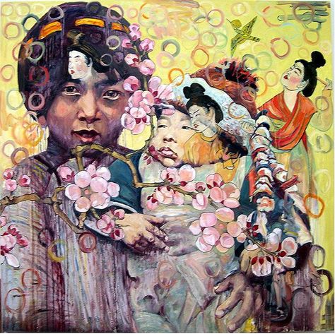 Hung Liu, Art Alevel, The Artist Movie, Asian Art Museum, Socialist Realism, Women Artists, Artist Models, Ap Art, Small Paintings